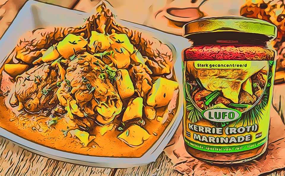 Kerrie Kip Recept met Surinaamse Marinades